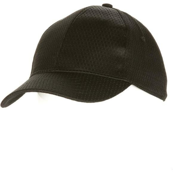 Black Chef Hat Adjustable Cool Vent Baseball Cap with Sweatband One Size - Picture 1 of 6